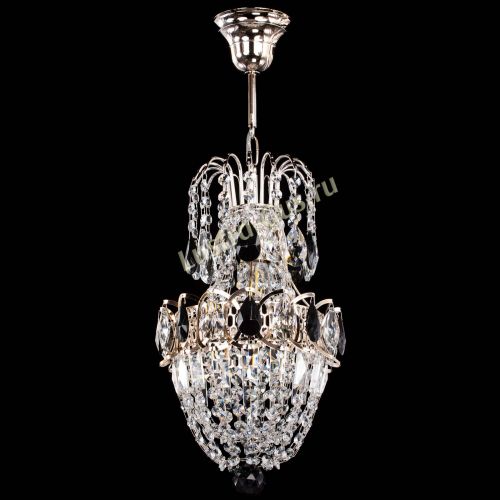 Люстра Астра №1 узкая черная в Самаре Гусь Хрустальный