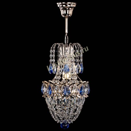 Люстра Астра №1 узкая синяя в Самаре Гусь Хрустальный