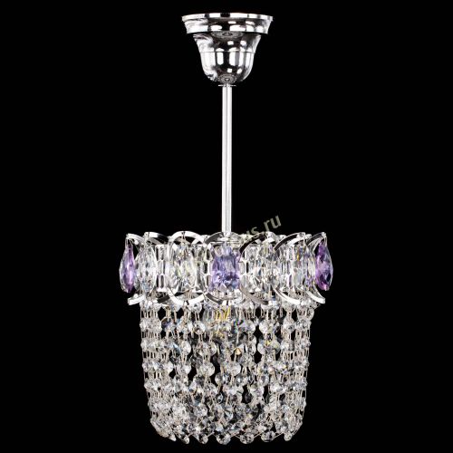 Люстра Астра ажур №1 фиолетовая в Самаре Гусь Хрустальный