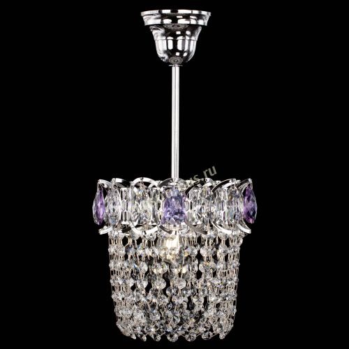 Люстра Астра ажур №1 фиолетовая в Самаре Гусь Хрустальный