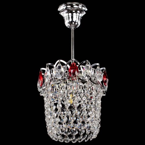 Люстра Астра ажур №1 красная в Самаре Гусь Хрустальный