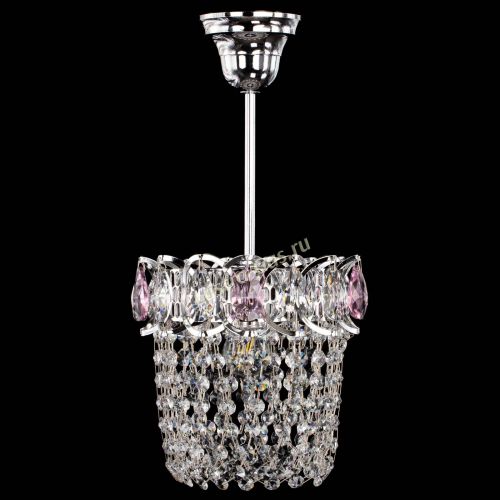 Люстра Астра ажур №1 розовая в Самаре Гусь Хрустальный