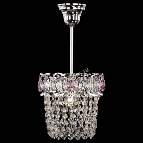 Люстра Астра ажур №1 розовая в Самаре Гусь Хрустальный