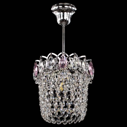 Люстра Астра ажур №1 розовая в Самаре Гусь Хрустальный