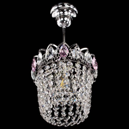 Люстра Астра ажур №1 розовая в Самаре Гусь Хрустальный