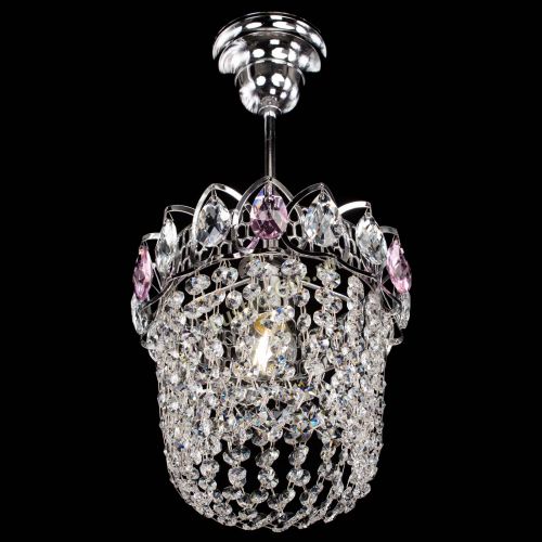 Люстра Астра ажур №1 розовая в Самаре Гусь Хрустальный