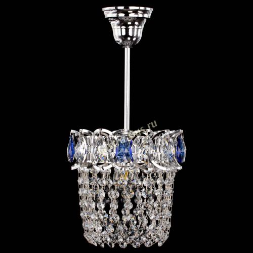 Люстра Астра ажур №1 синяя в Самаре Гусь Хрустальный