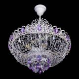 Люстра Астра Белая с подвесом фиолетовая в Самаре