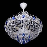 Люстра Астра Белая с подвесом синяя в Самаре