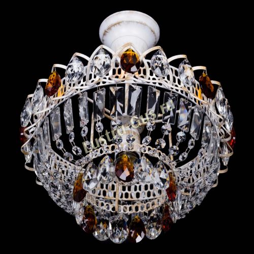 Люстра Астра Бутон №1 Чайная - белая с подвесом в Самаре Гусь Хрустальный