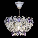 Люстра Астра Бутон №1 Фиолетовая - белая с подвесом в Самаре