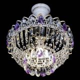 Люстра Астра Бутон №1 Фиолетовая - белая с подвесом в Самаре