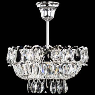 Люстра хрустальная Астра Бутон №1 с подвесом Черная