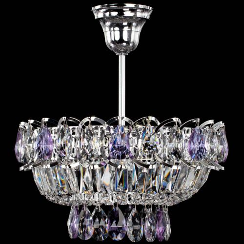 Люстра Астра Бутон №1 с подвесом Фиолетовая в Самаре Гусь Хрустальный