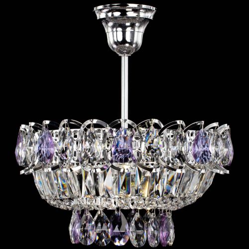 Люстра Астра Бутон №1 с подвесом Фиолетовая в Самаре Гусь Хрустальный