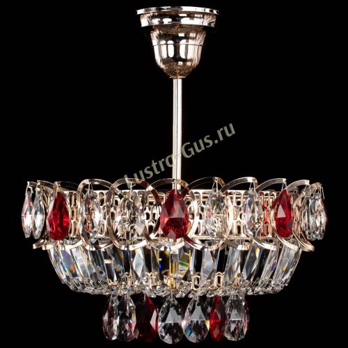 Люстра Астра Бутон №1 с подвесом Красная в Самаре Гусь Хрустальный
