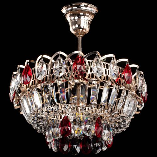 Люстра Астра Бутон №1 с подвесом Красная в Самаре Гусь Хрустальный