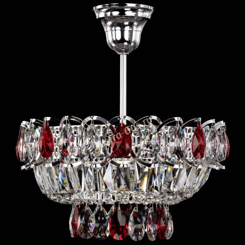 Люстра Астра Бутон №1 с подвесом Красная в Самаре Гусь Хрустальный