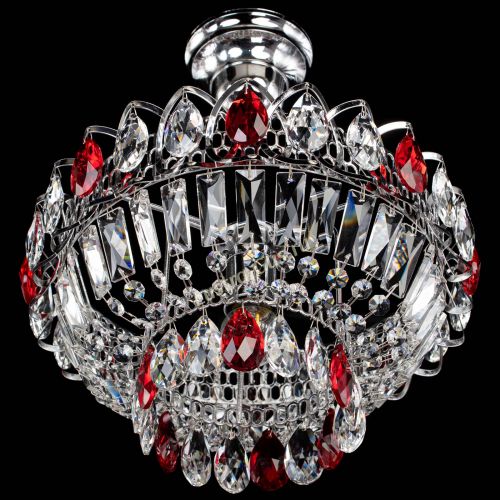 Люстра Астра Бутон №1 с подвесом Красная в Самаре Гусь Хрустальный