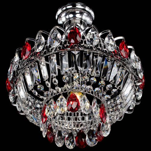 Люстра Астра Бутон №1 с подвесом Красная в Самаре Гусь Хрустальный
