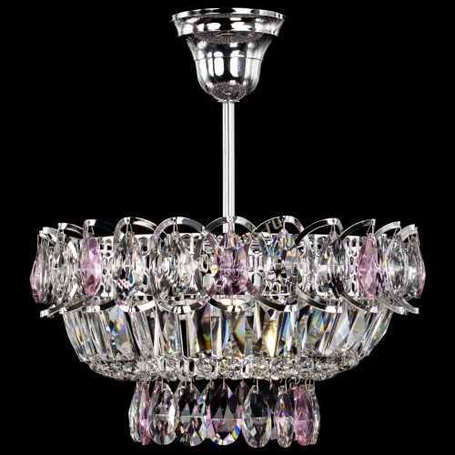 Люстра Астра Бутон №1 с подвесом Розовая в Самаре Гусь Хрустальный