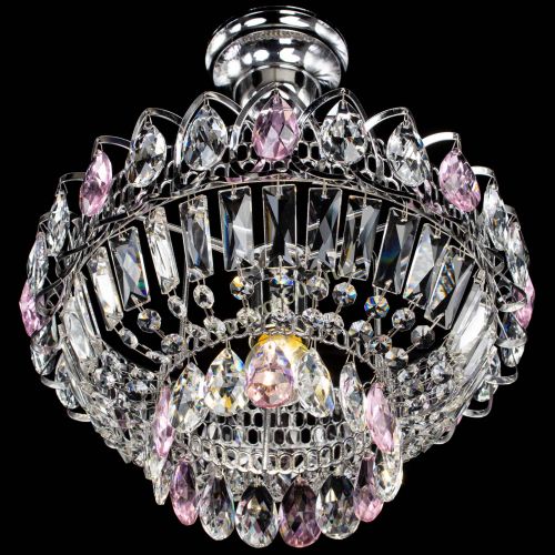 Люстра Астра Бутон №1 с подвесом Розовая в Самаре Гусь Хрустальный