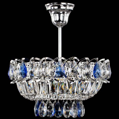 Люстра Астра Бутон №1 с подвесом Синяя в Самаре Гусь Хрустальный