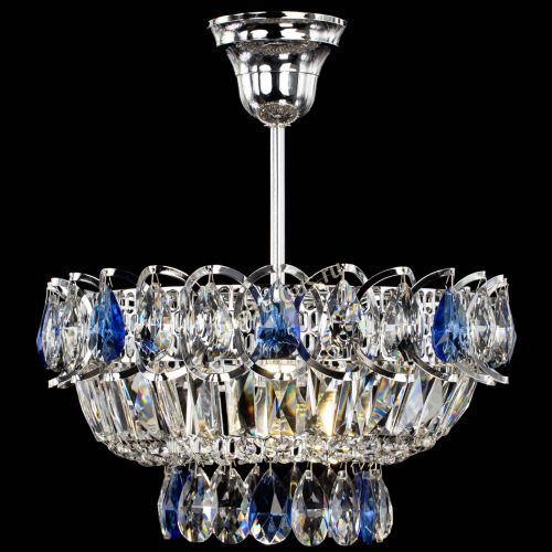 Люстра Астра Бутон №1 с подвесом Синяя в Самаре Гусь Хрустальный