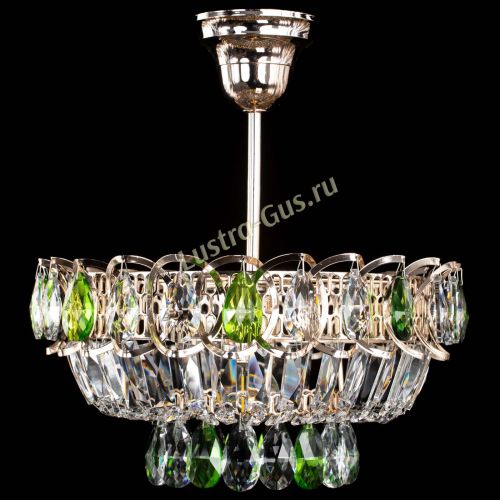 Люстра Астра Бутон №1 с подвесом Зеленая в Самаре Гусь Хрустальный