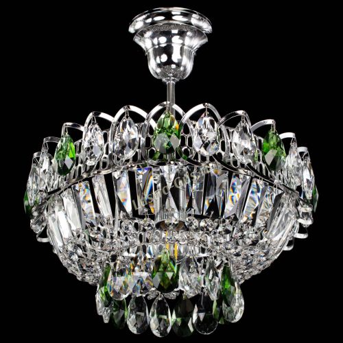 Люстра Астра Бутон №1 с подвесом Зеленая в Самаре Гусь Хрустальный