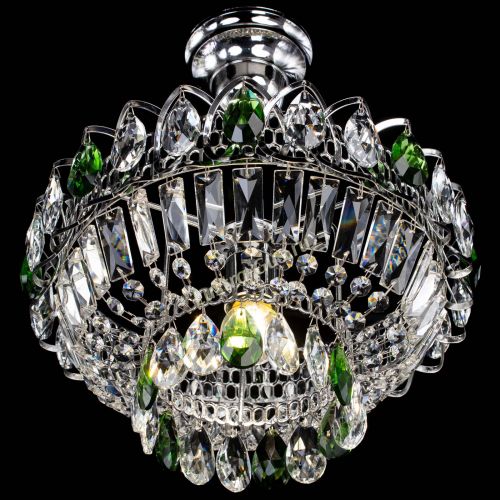 Люстра Астра Бутон №1 с подвесом Зеленая в Самаре Гусь Хрустальный