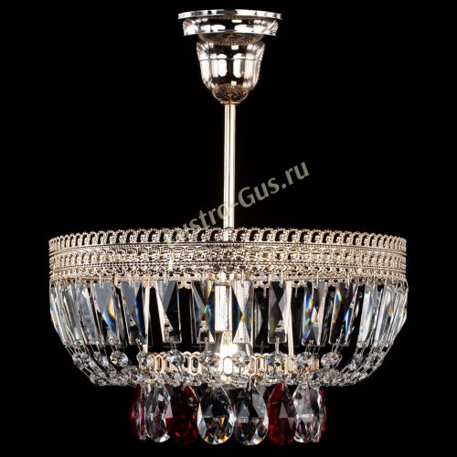 Люстра Астра Флоренция №1 мини красная в Самаре Гусь Хрустальный