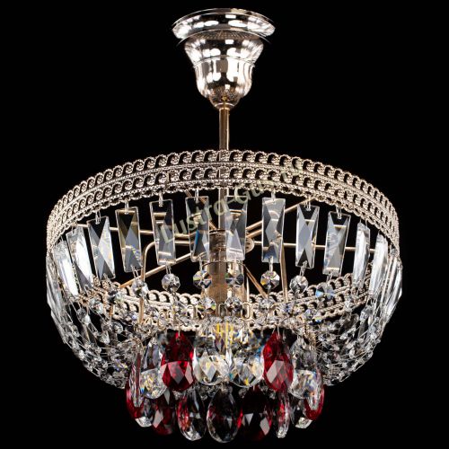 Люстра Астра Флоренция №1 мини красная в Самаре Гусь Хрустальный