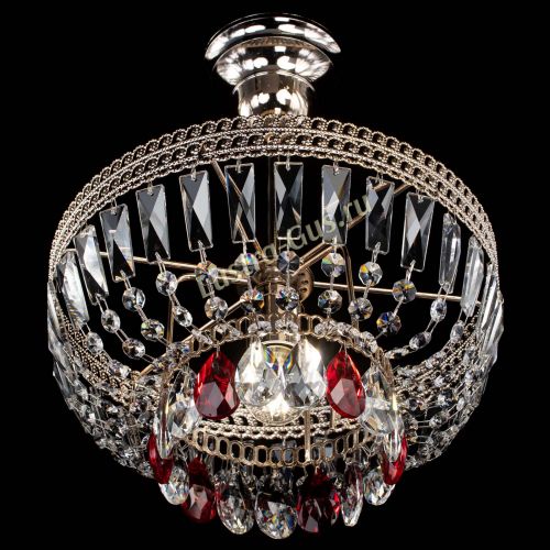 Люстра Астра Флоренция №1 мини красная в Самаре Гусь Хрустальный