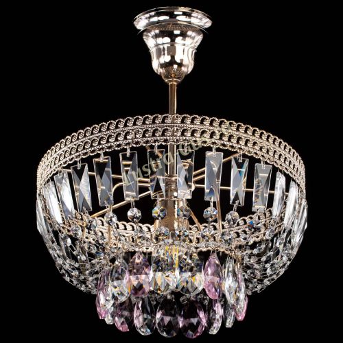 Люстра Астра Флоренция №1 мини розовая в Самаре Гусь Хрустальный