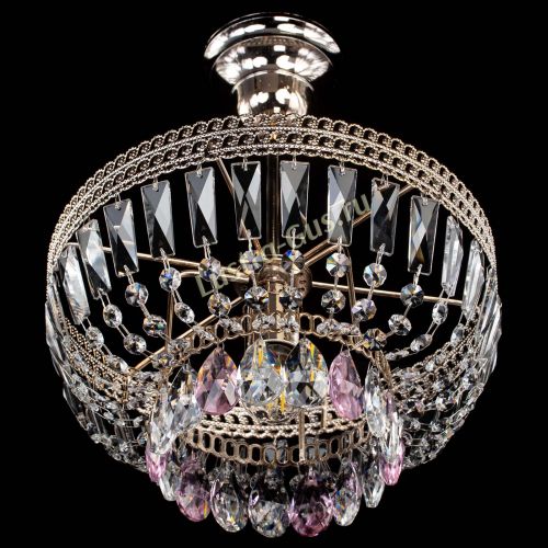 Люстра Астра Флоренция №1 мини розовая в Самаре Гусь Хрустальный