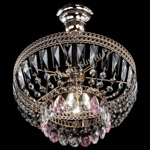 Люстра Астра Флоренция №1 мини розовая в Самаре Гусь Хрустальный