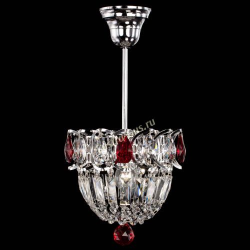 Люстра Астра Купол №1 с подвесом Красная в Самаре Гусь Хрустальный