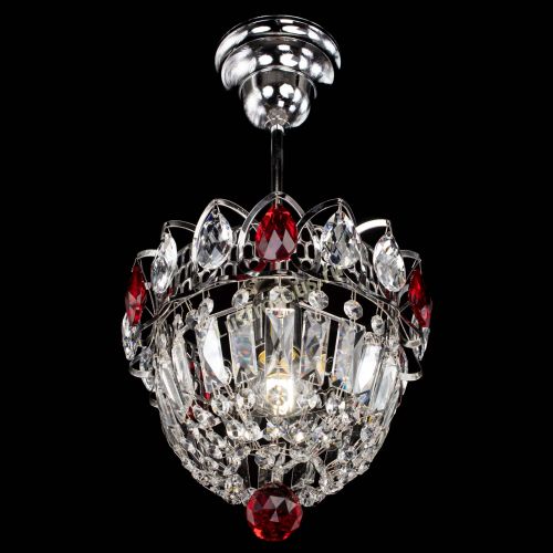 Люстра Астра Купол №1 с подвесом Красная в Самаре Гусь Хрустальный