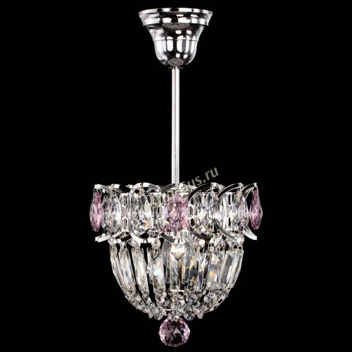 Люстра Астра Купол №1 с подвесом Розовая в Самаре Гусь Хрустальный