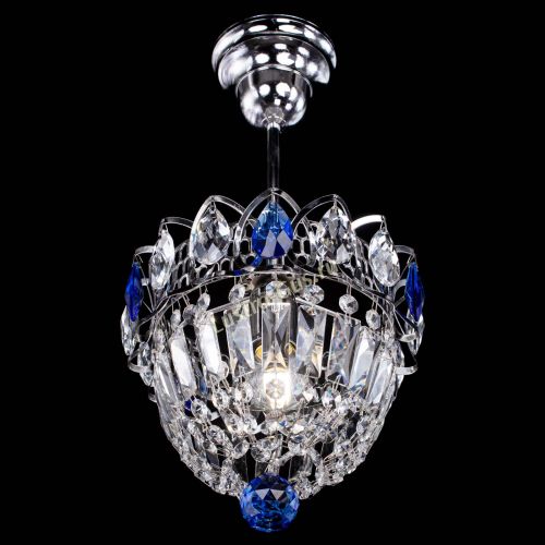 Люстра Астра Купол №1 с подвесом Синяя в Самаре Гусь Хрустальный