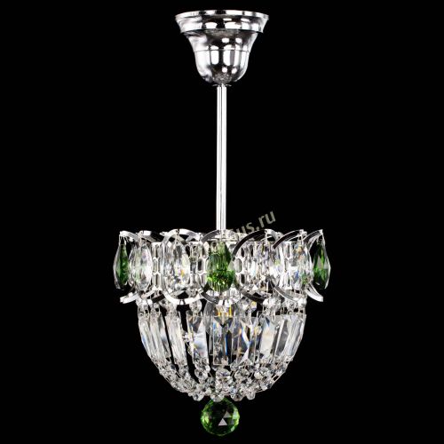 Люстра Астра Купол №1 с подвесом Зеленая в Самаре Гусь Хрустальный
