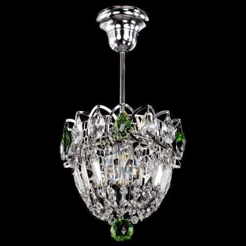 Люстра Астра Купол №1 с подвесом Зеленая в Самаре Гусь Хрустальный