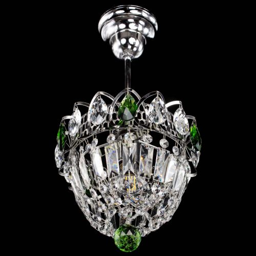 Люстра Астра Купол №1 с подвесом Зеленая в Самаре Гусь Хрустальный
