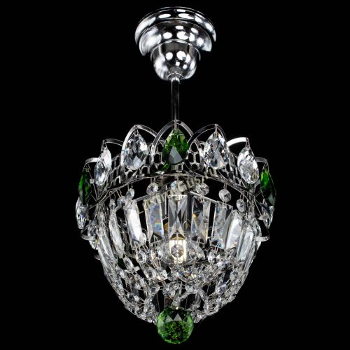Люстра Астра Купол №1 с подвесом Зеленая в Самаре Гусь Хрустальный