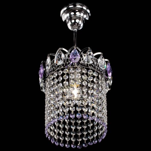 Люстра Астра оптикон №1 фиолетовая в Самаре Гусь Хрустальный