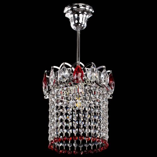 Люстра Астра оптикон №1 красная в Самаре Гусь Хрустальный