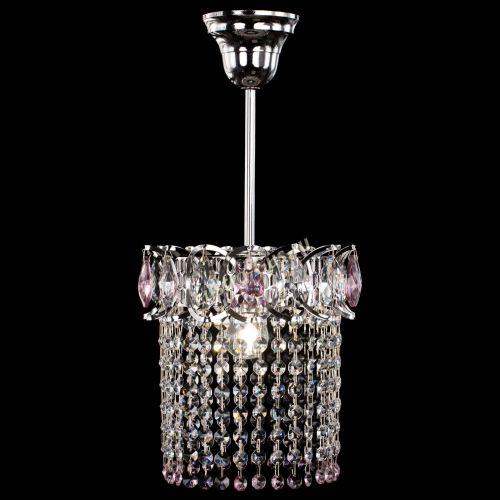 Люстра Астра оптикон №1 розовая в Самаре Гусь Хрустальный