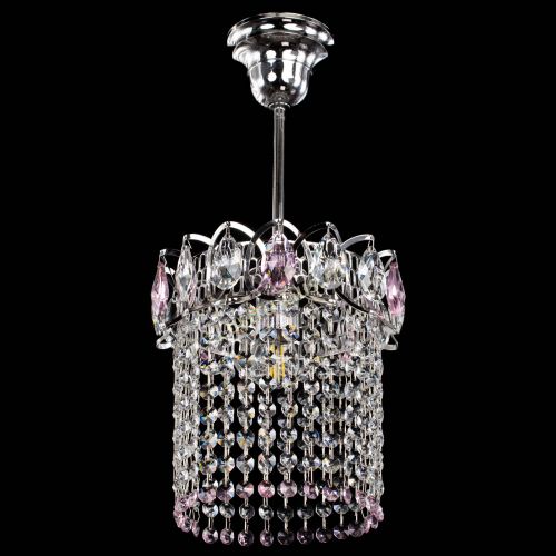 Люстра Астра оптикон №1 розовая в Самаре Гусь Хрустальный