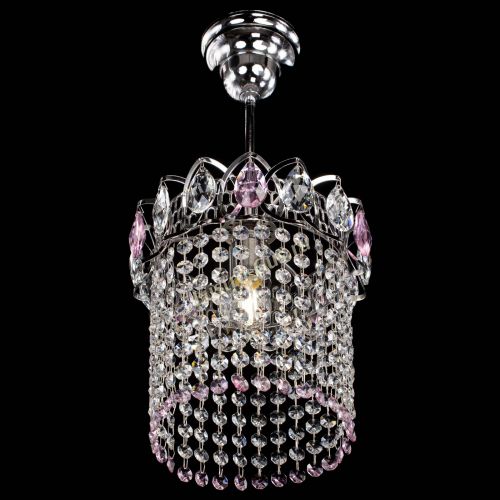 Люстра Астра оптикон №1 розовая в Самаре Гусь Хрустальный